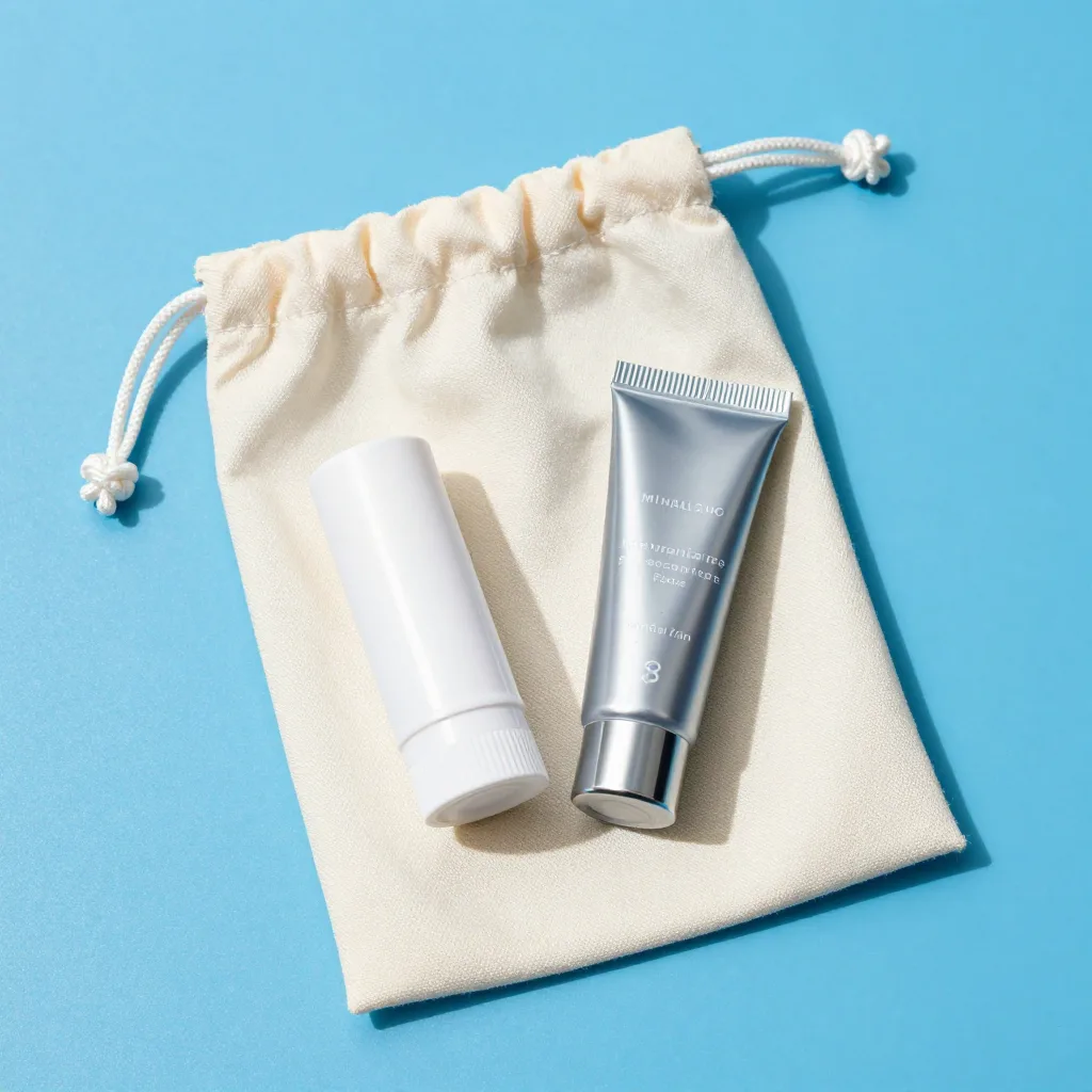 A mineral zinc face stick and sport tube together